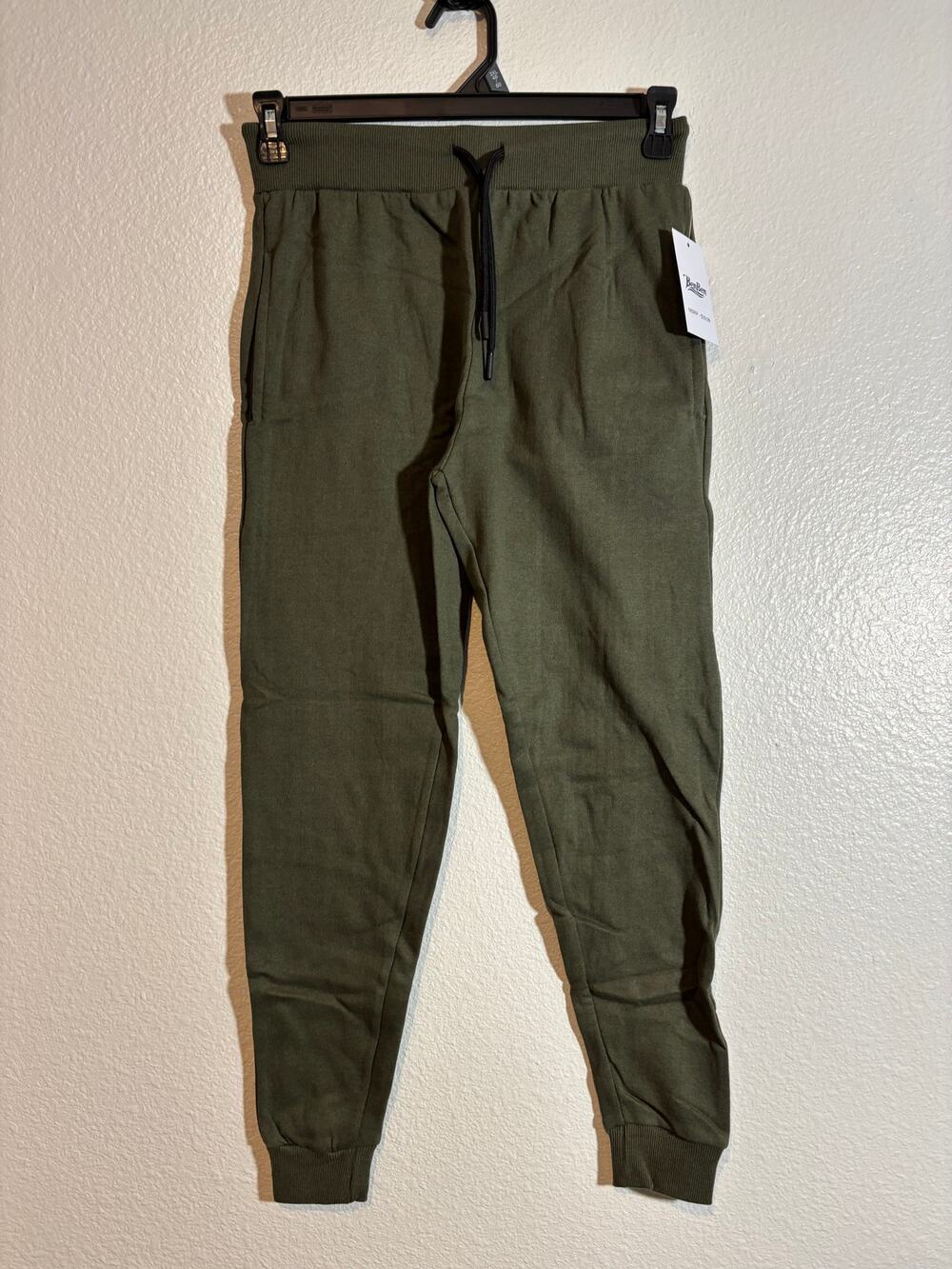 BenBen NWT Men's Size S Olive Green Fleece Lined Joggers Sweatpants Athleisure
